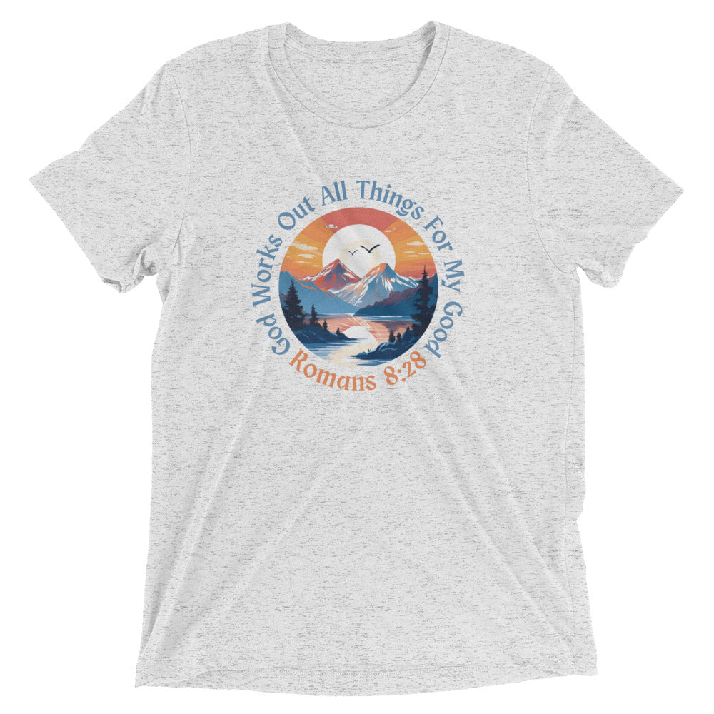 "All Things for my Good" Unisex Tri-Blend T-Shirt 15