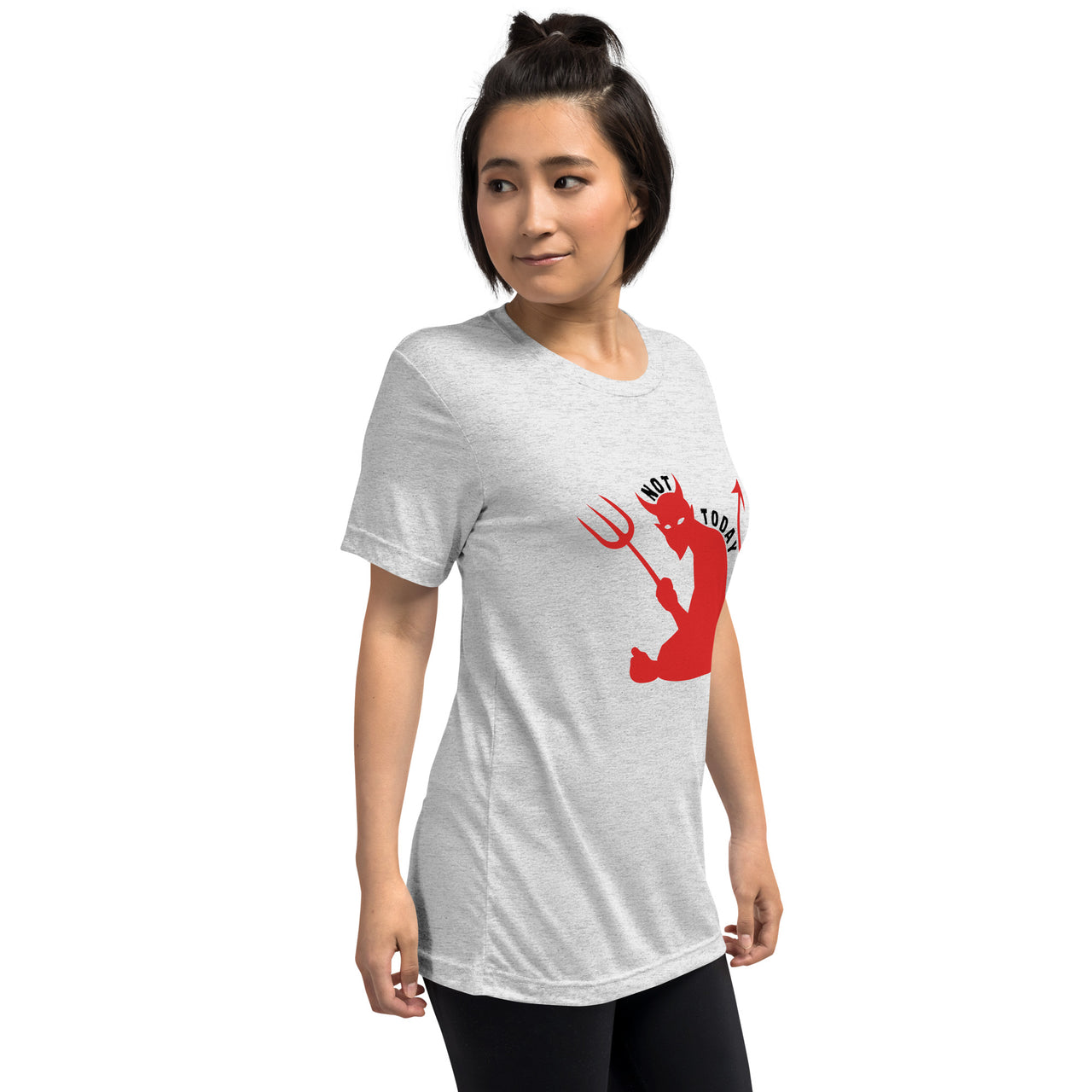 "Not Today Satan" Unisex Tri-Blend T-Shirt 10