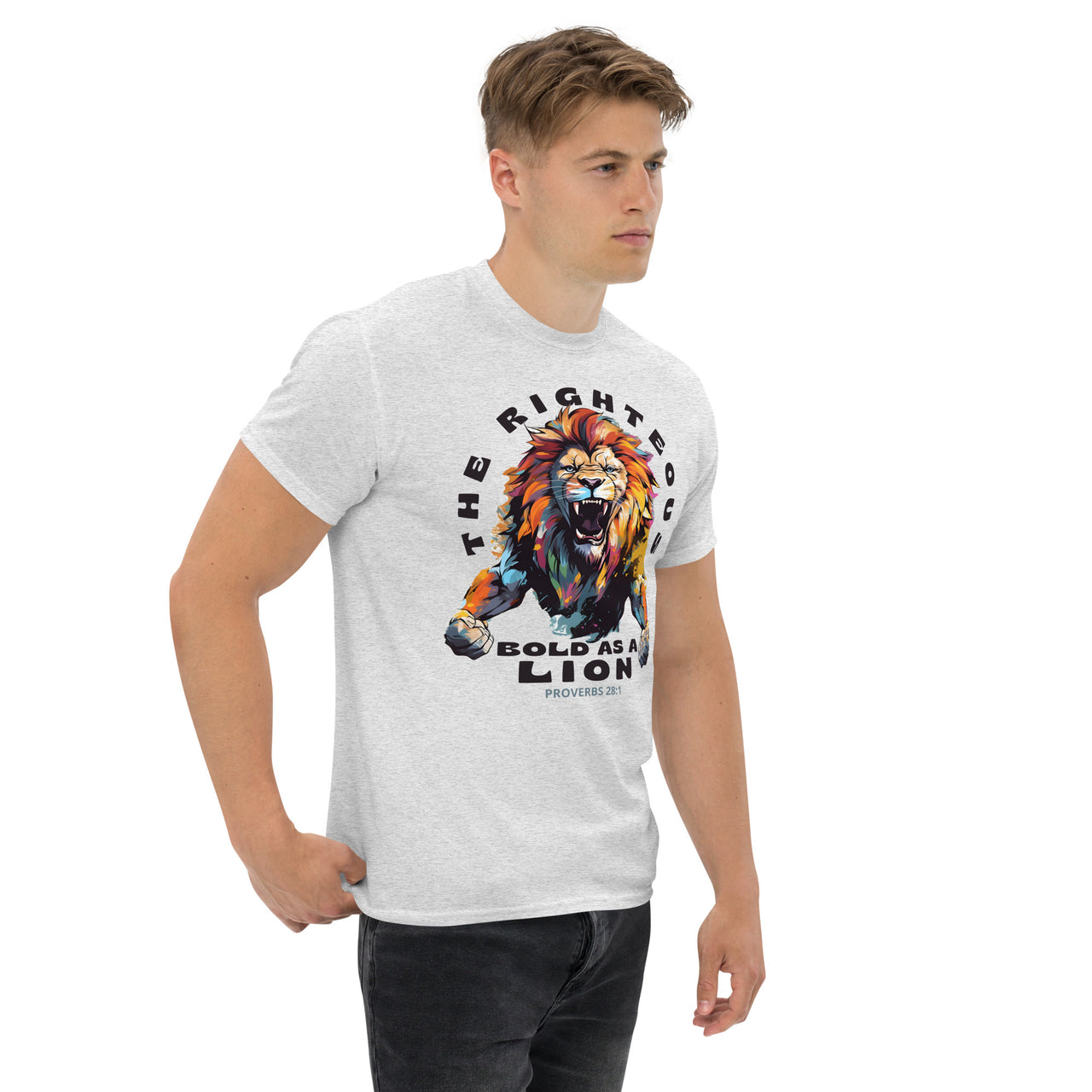 “Bold as a Lion” Men's Classic T-Shirt 5