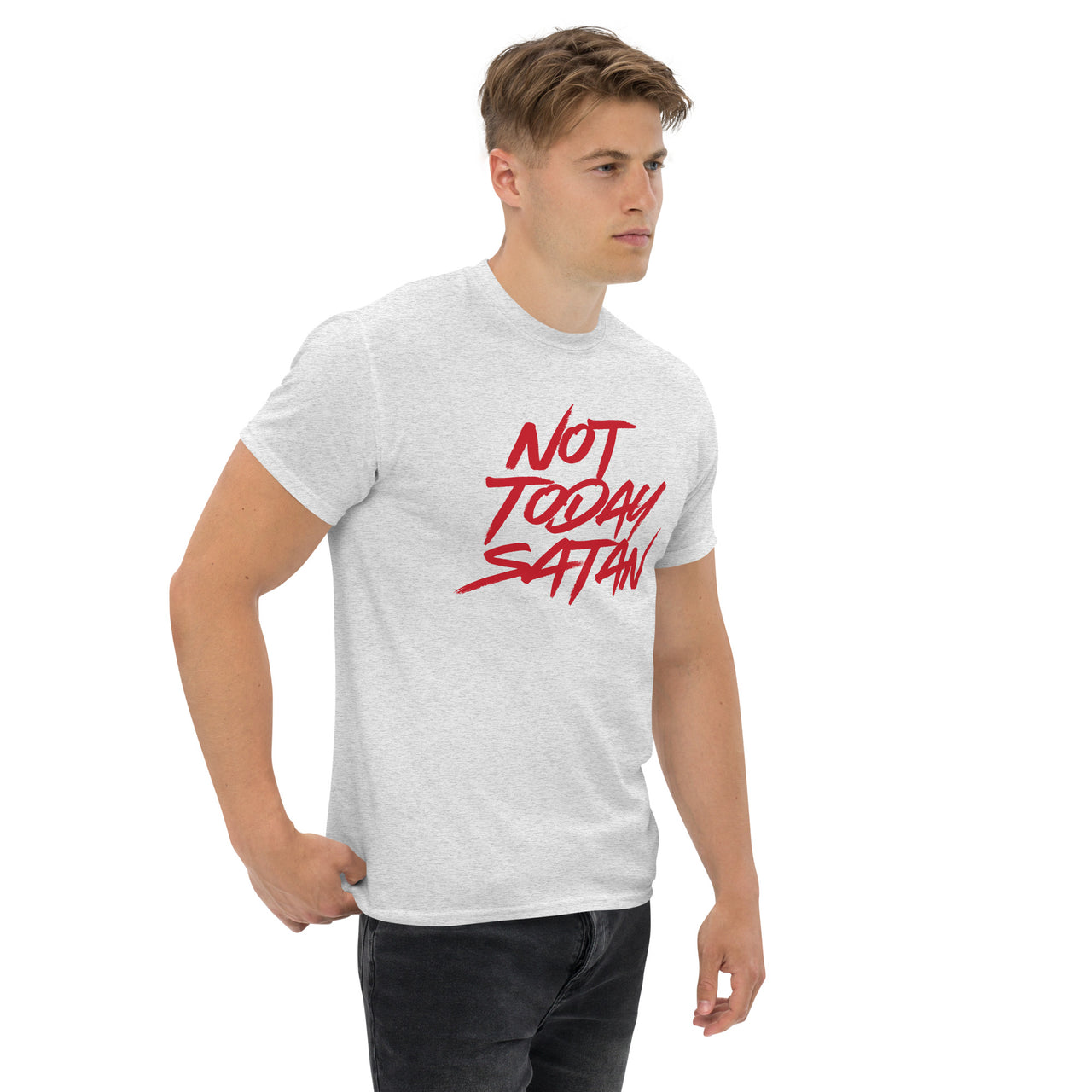 "Not Today Satan" Men's Classic T-Shirt 6