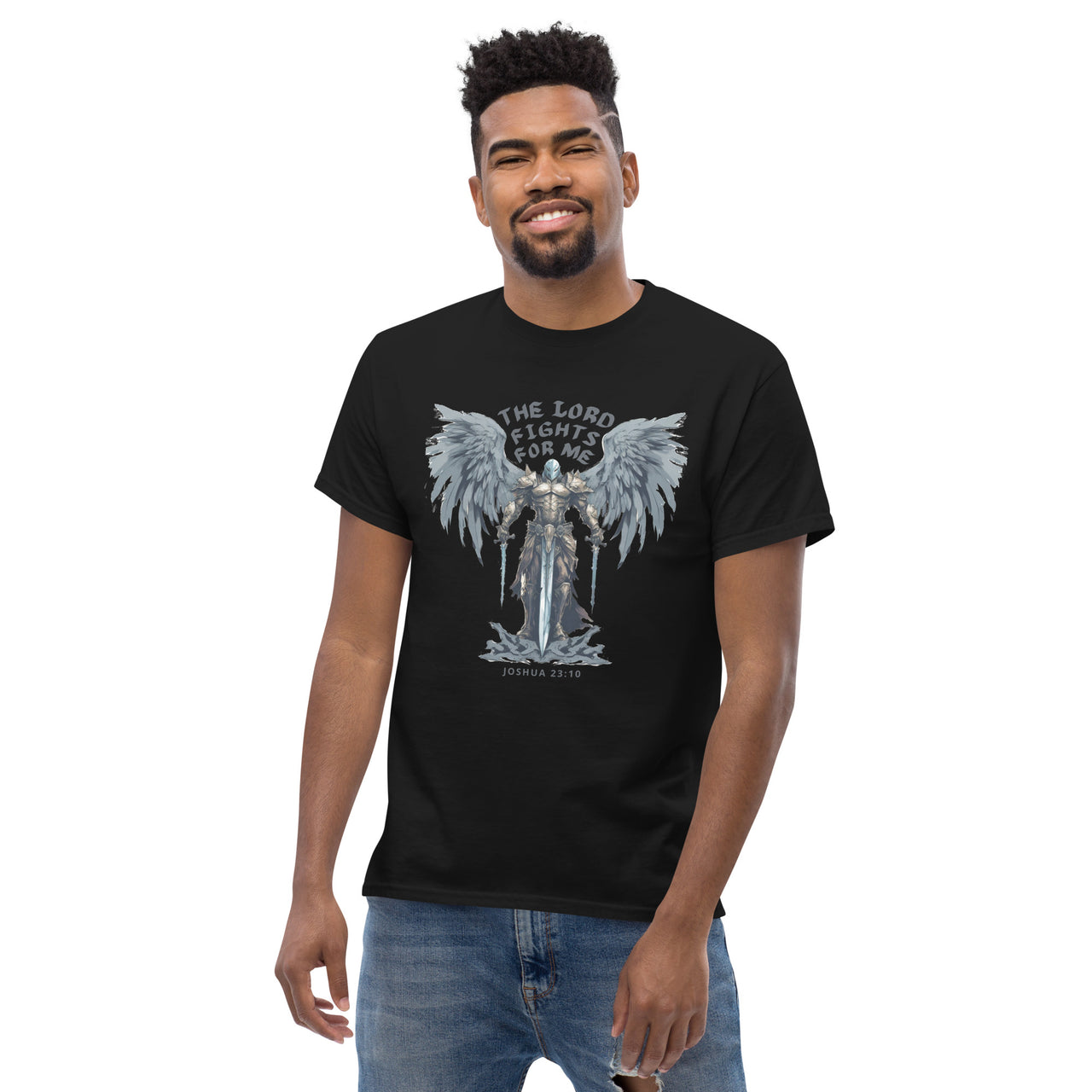 “The Lord Fights for Me” Men's Classic T-Shirt 4