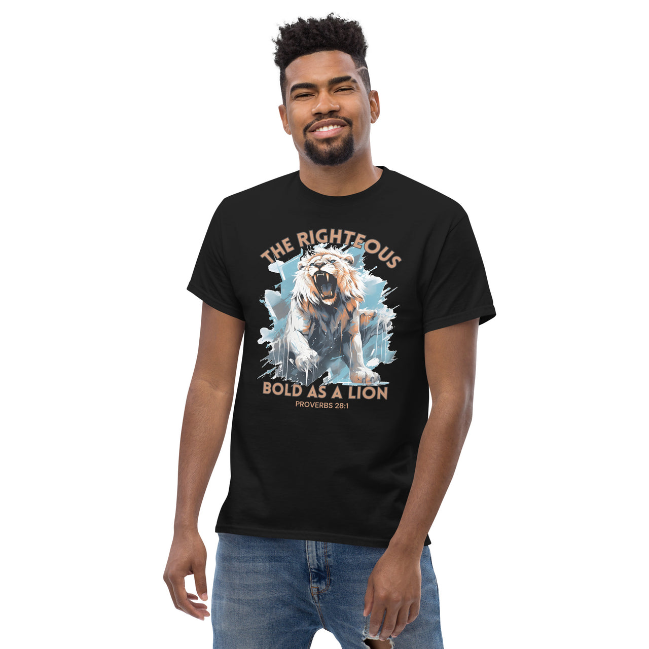 “Bold as a Lion” Men's Classic T-Shirt 4