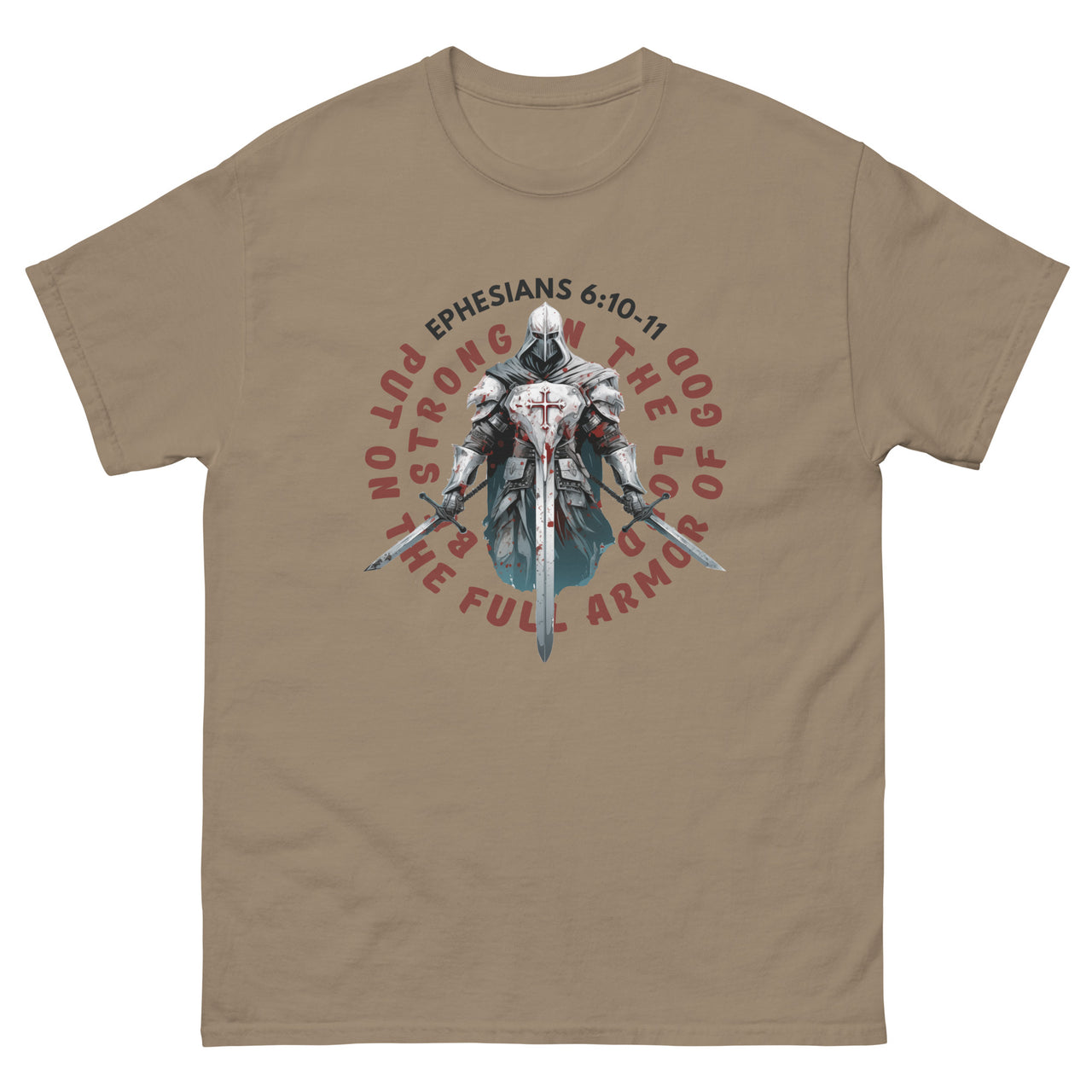 Ephesians 6-based, “Full Armor of God” Men's Classic T-Shirt 7