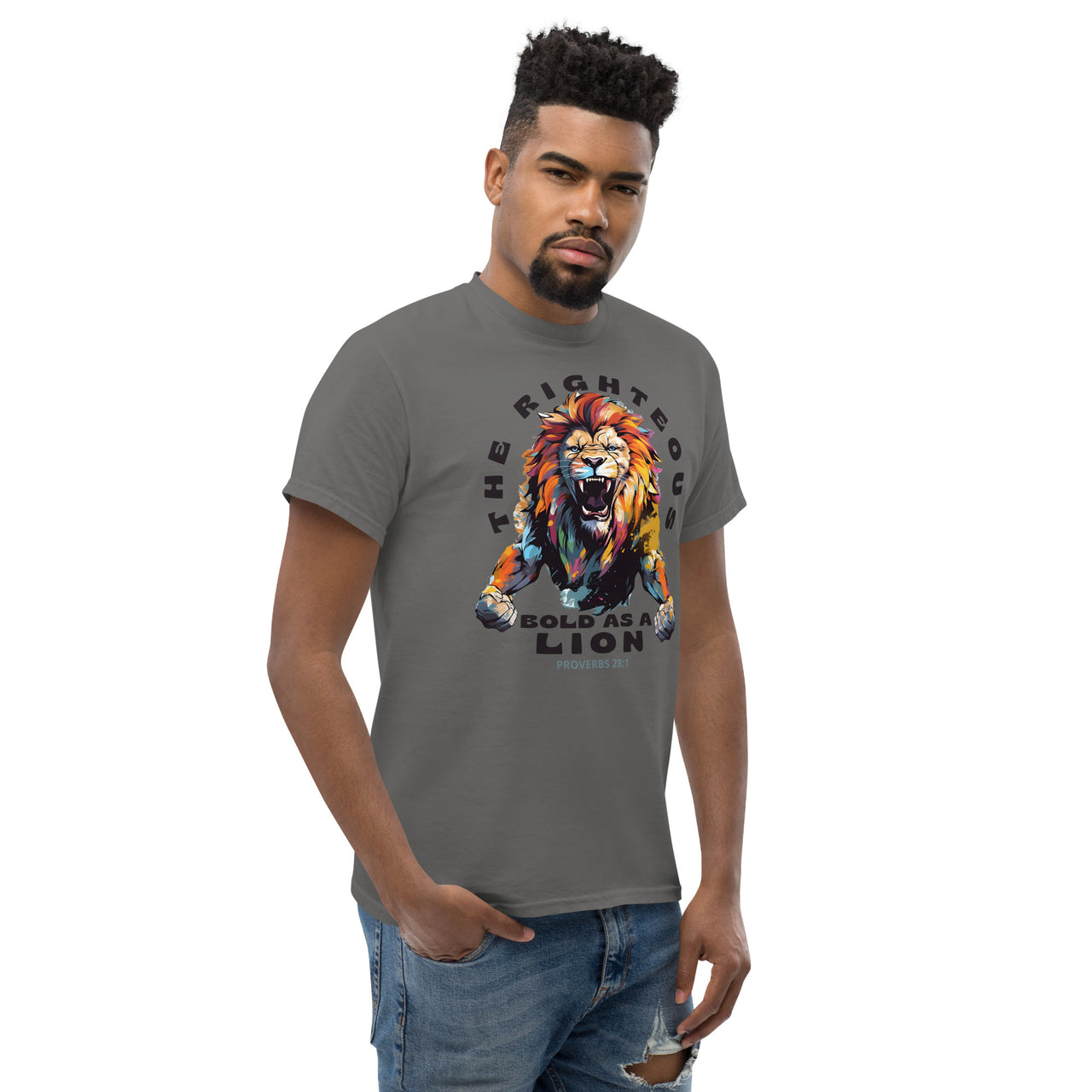 “Bold as a Lion” Men's Classic T-Shirt 5