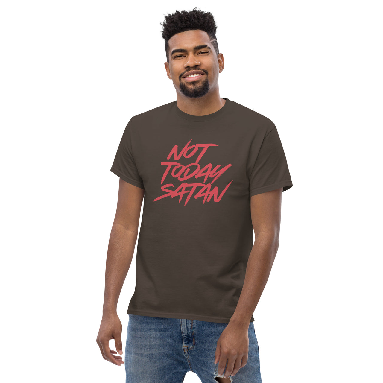 "Not Today Satan" Men's Classic T-Shirt 6