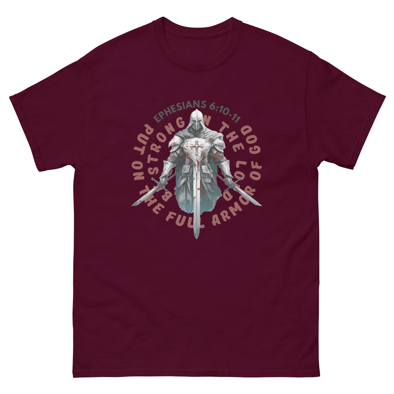 Ephesians 6-based, “Full Armor of God” Men's Classic T-Shirt 7