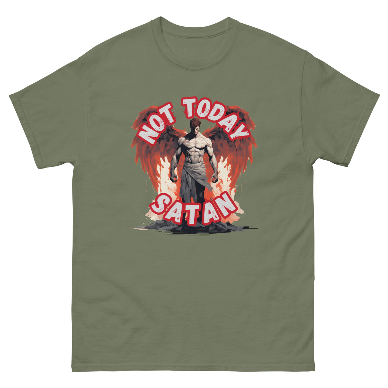 "Not Today Satan" Men's Classic T-Shirt 1