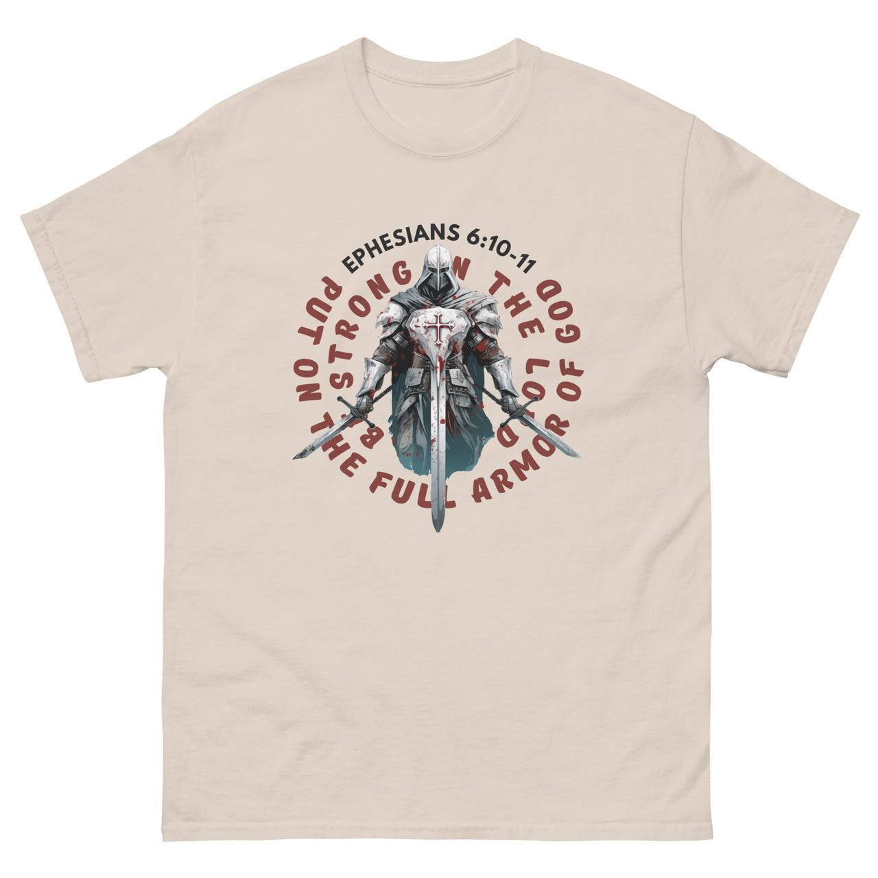 Ephesians 6-based, “Full Armor of God” Men's Classic T-Shirt 7