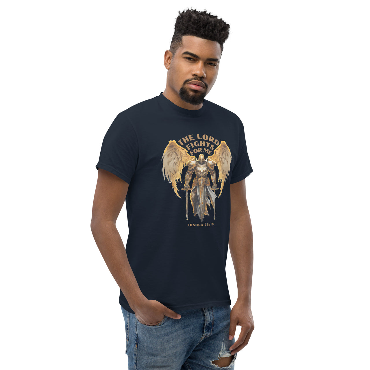 “The Lord Fights for Me” Men's Classic T-Shirt 1