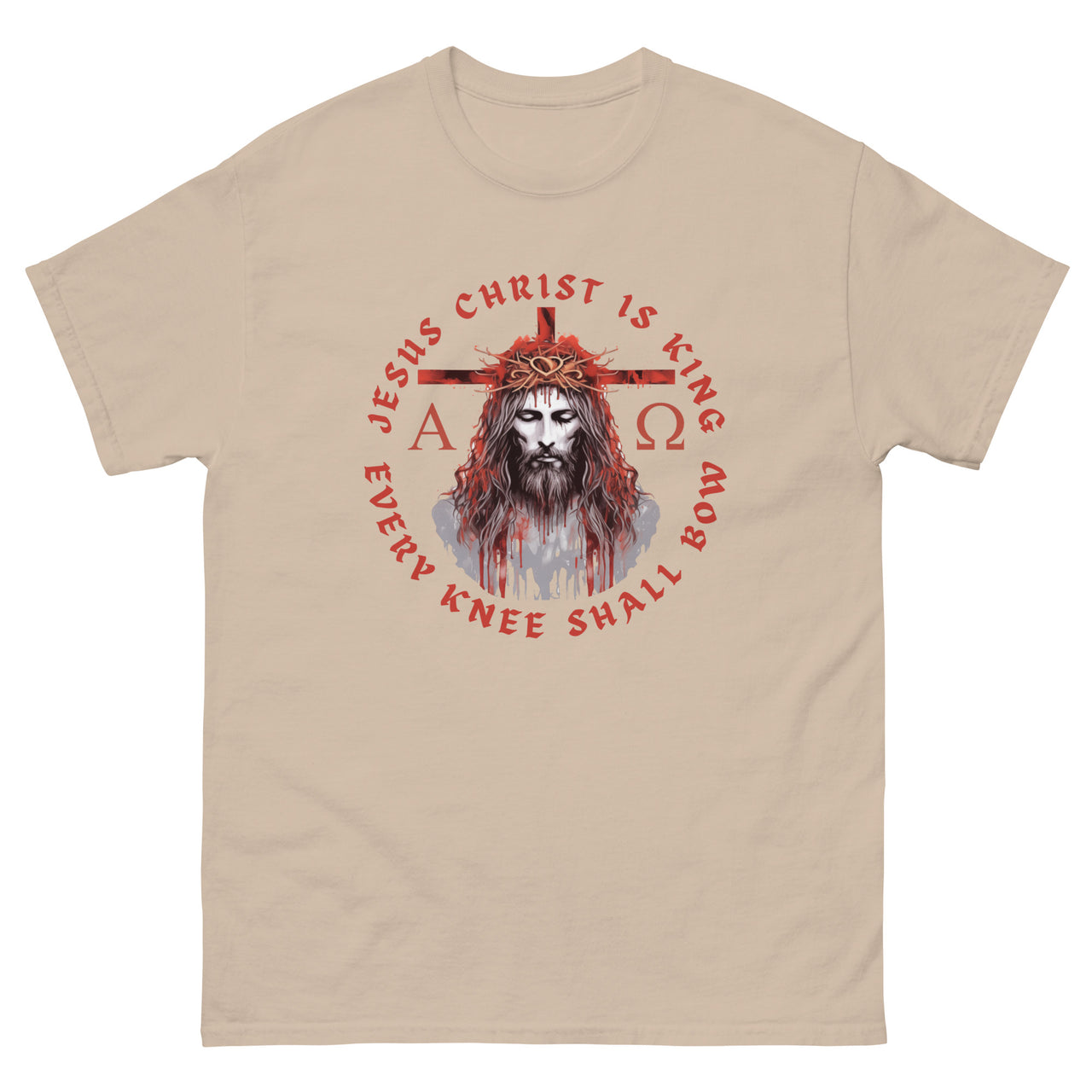 "Every Knee Shall Bow" Men's Classic T-Shirt 5