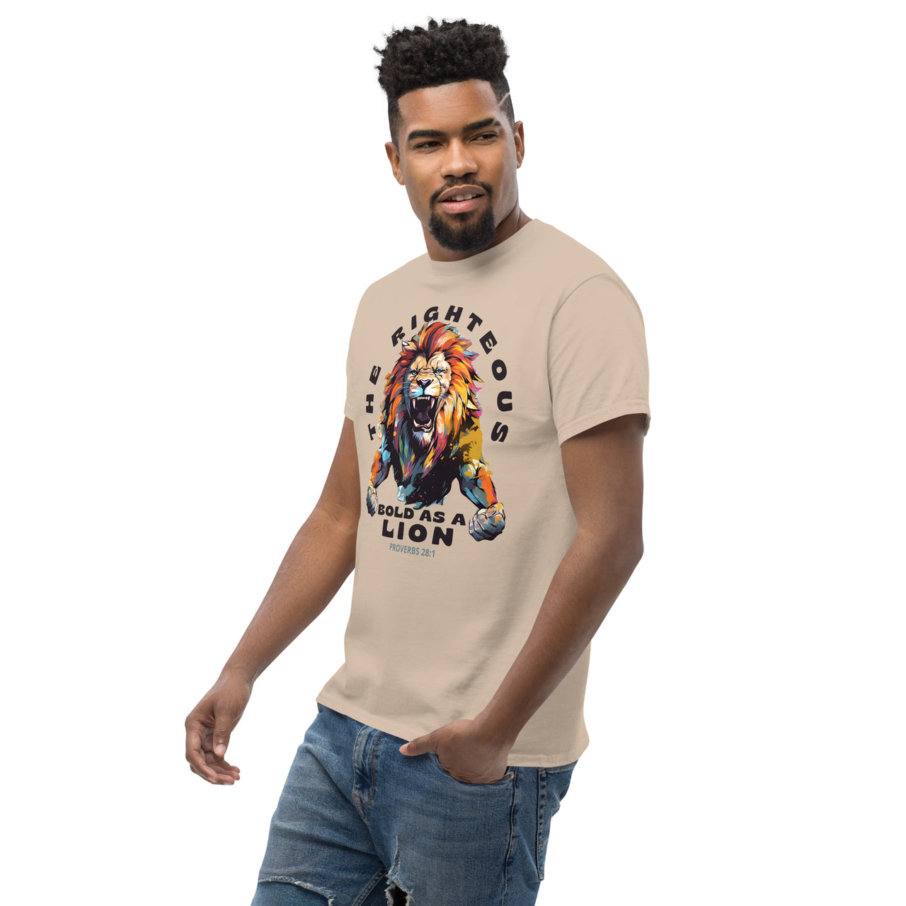 “Bold as a Lion” Men's Classic T-Shirt 5