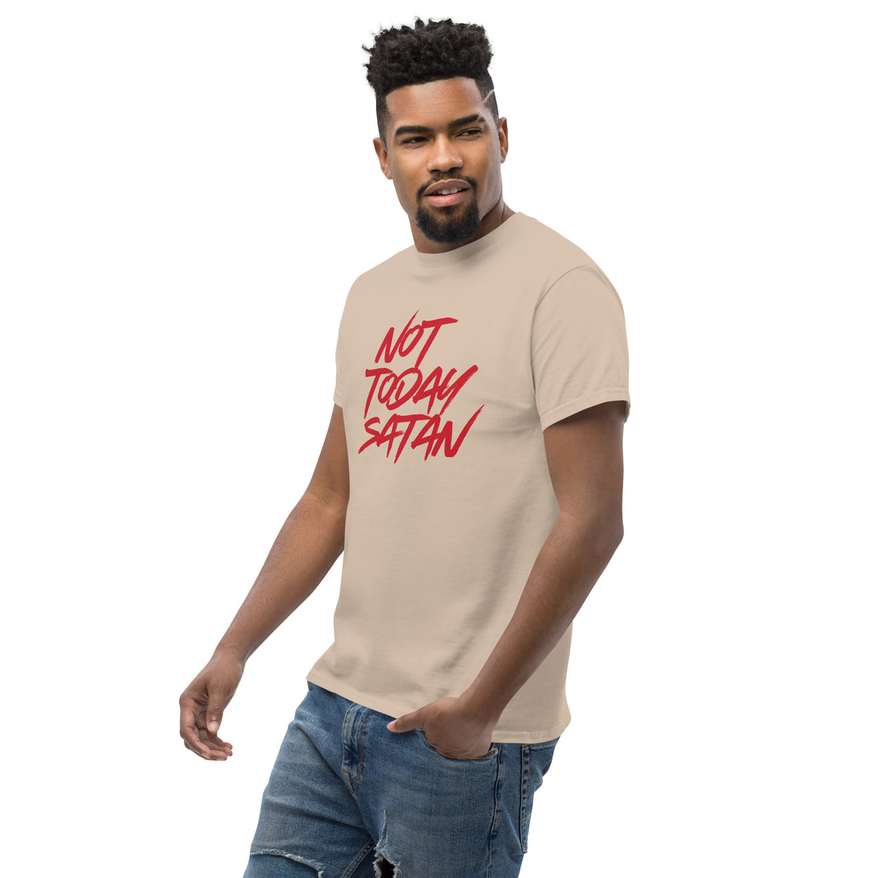 "Not Today Satan" Men's Classic T-Shirt 6