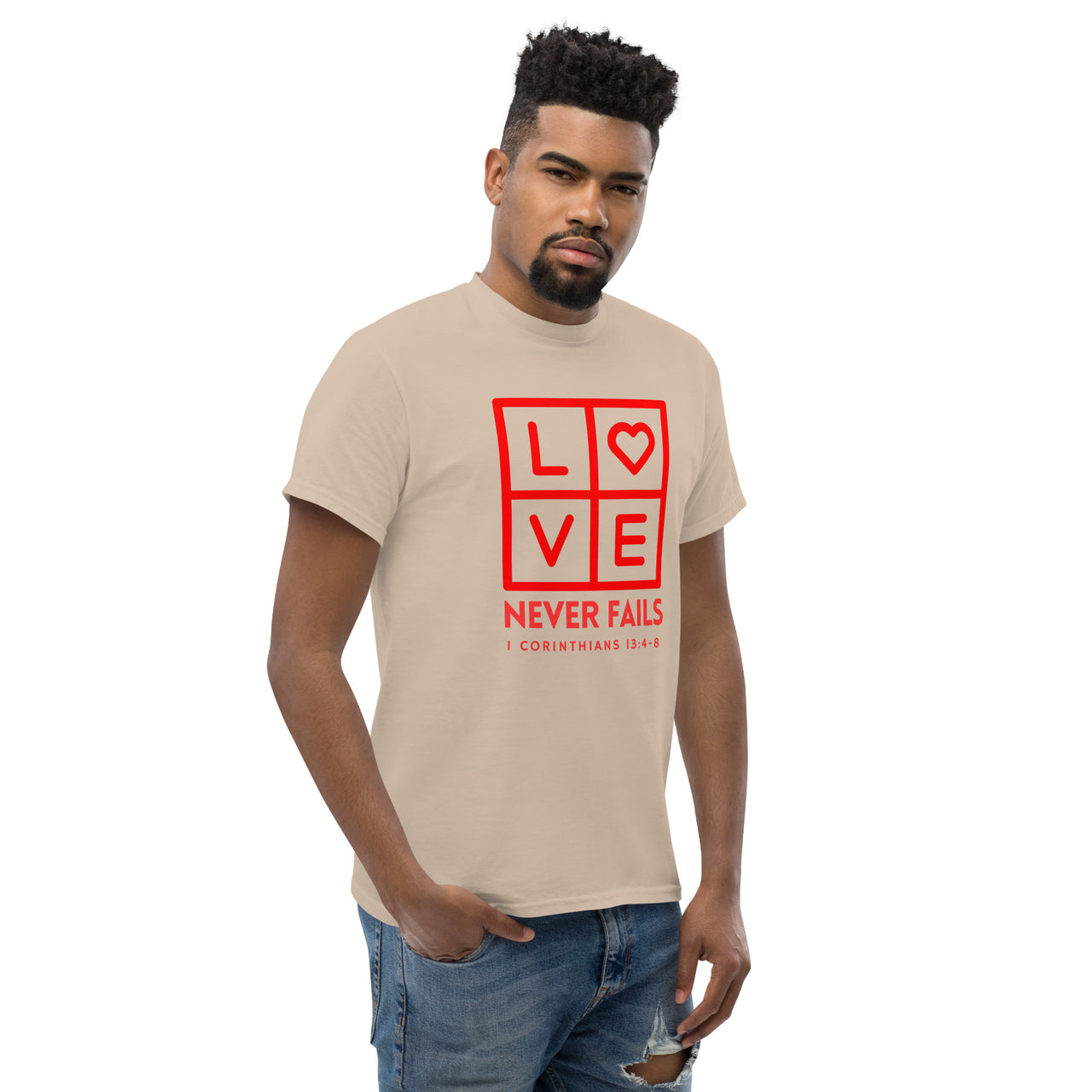 "Love Never Fails" Classic T-Shirt 12