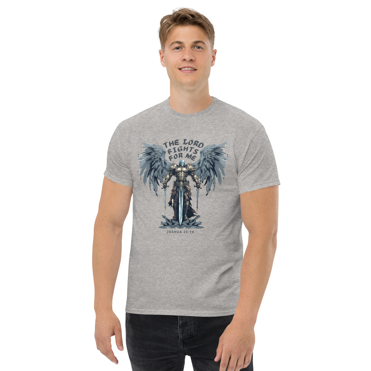 “The Lord Fights for Me” Men's Classic T-Shirt 4