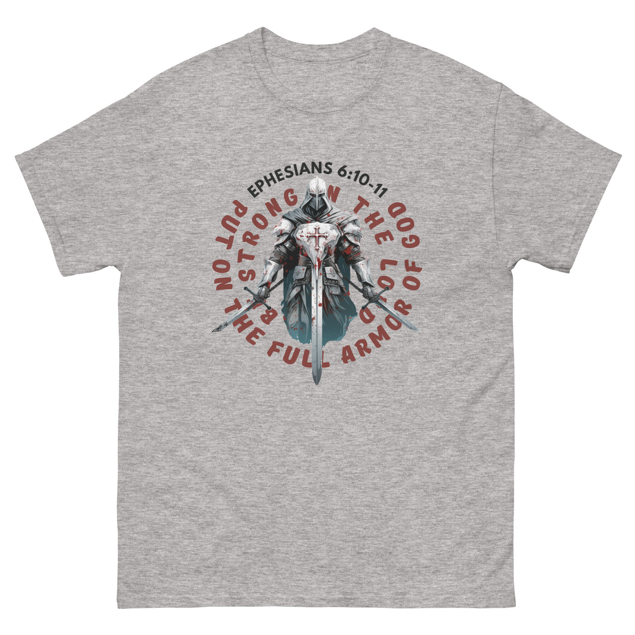 Ephesians 6-based, “Full Armor of God” Men's Classic T-Shirt 7