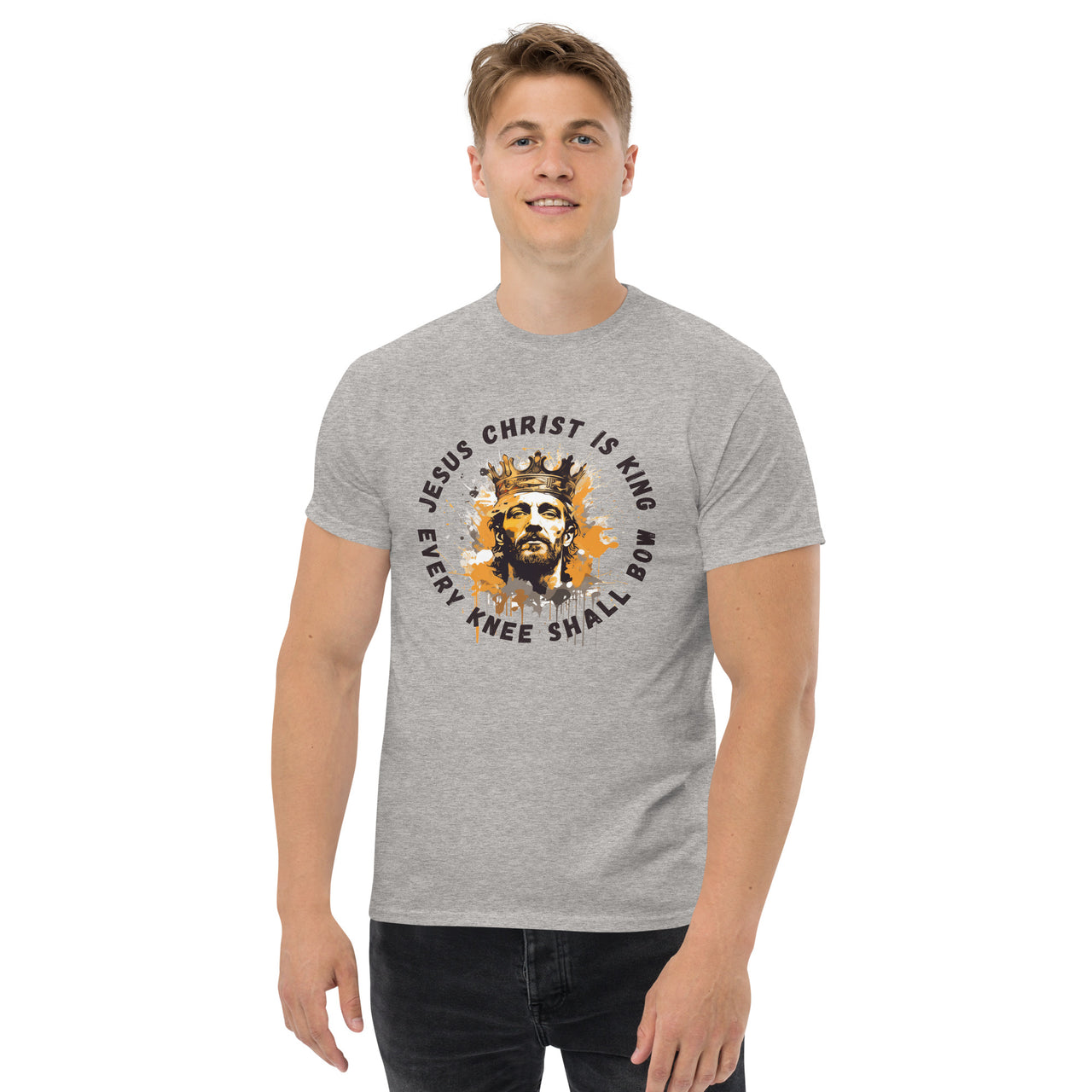 "Every Knee Shall Bow" Men's Classic T-Shirt 4