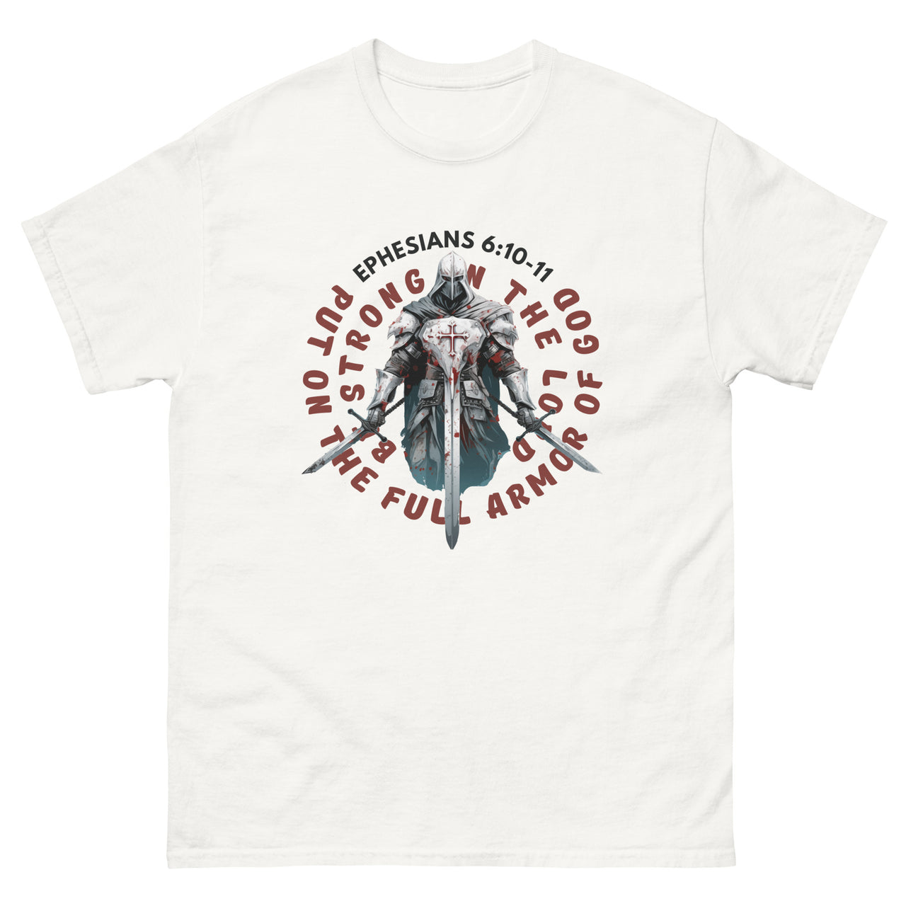 Ephesians 6-based, “Full Armor of God” Men's Classic T-Shirt 7