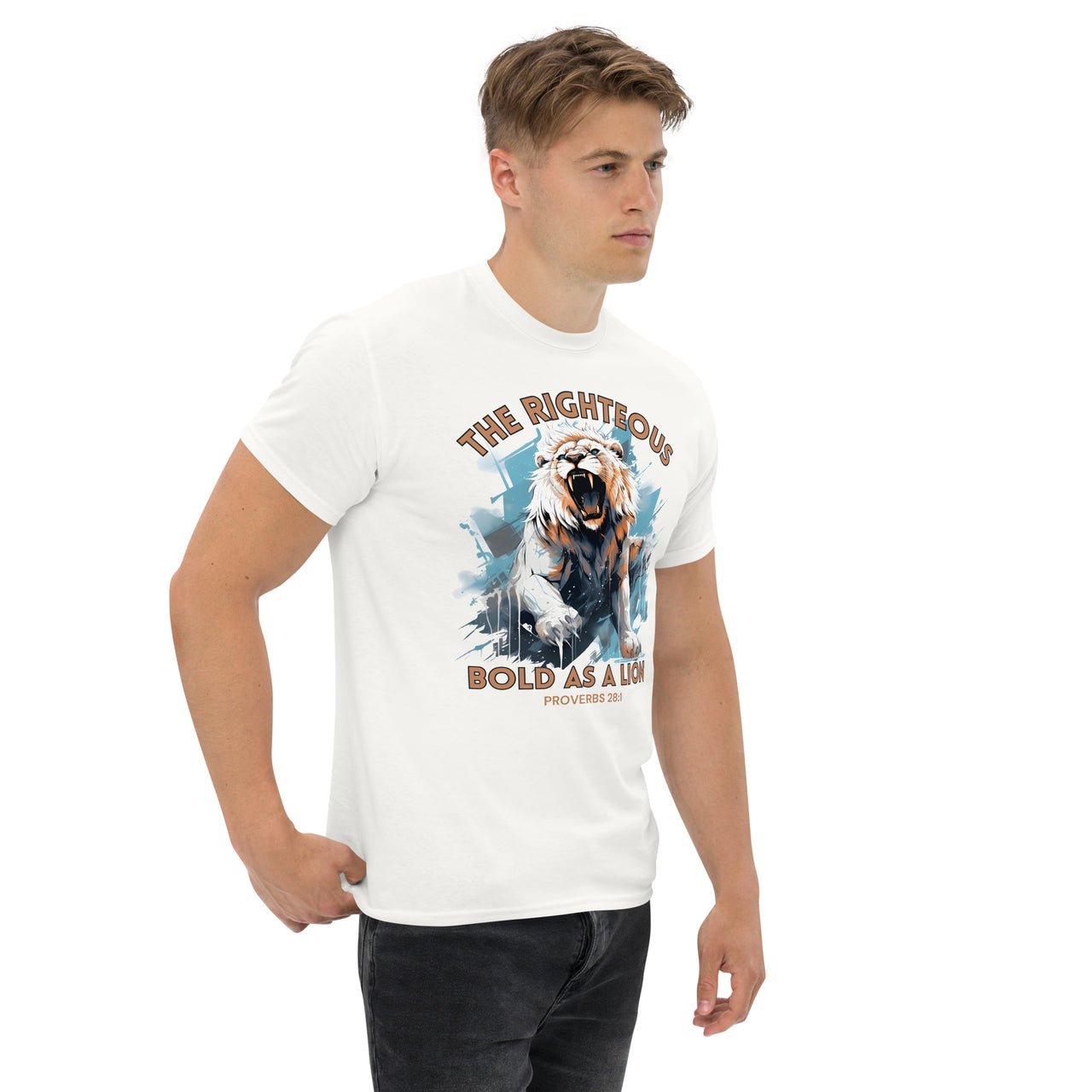 “Bold as a Lion” Men's Classic T-Shirt 4