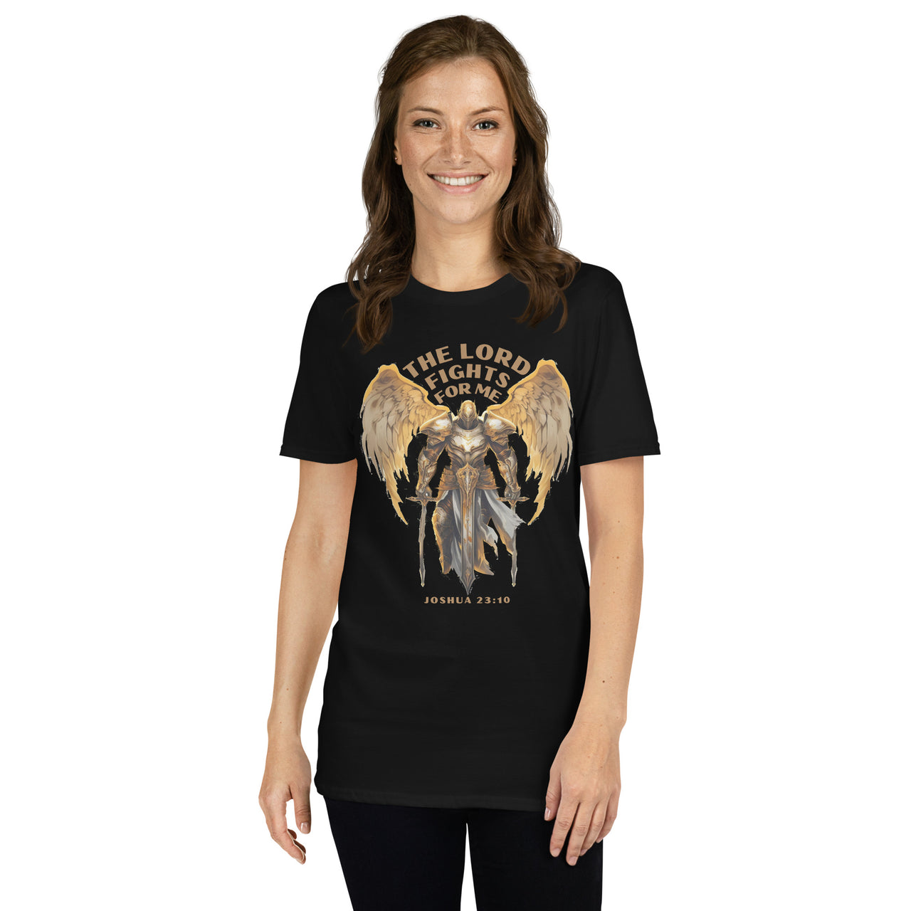 “The Lord Fights for Me”  Unisex Softstyle T-Shirt 1