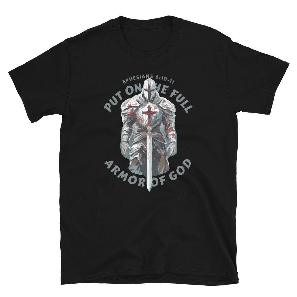 Ephesians 6-based, “Full Armor of God” Unisex Softstyle T-Shirt 4