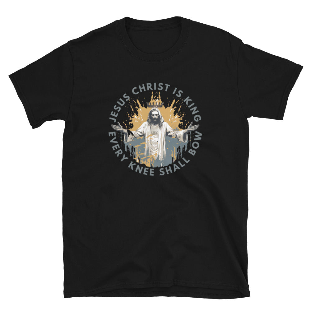 "Every Knee Shall Bow" Unisex Softstyle T-Shirt 3