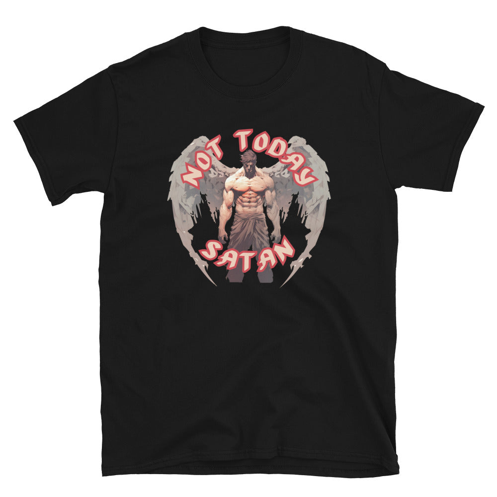 "Not Today Satan" Unisex Softstyle T-Shirt 14