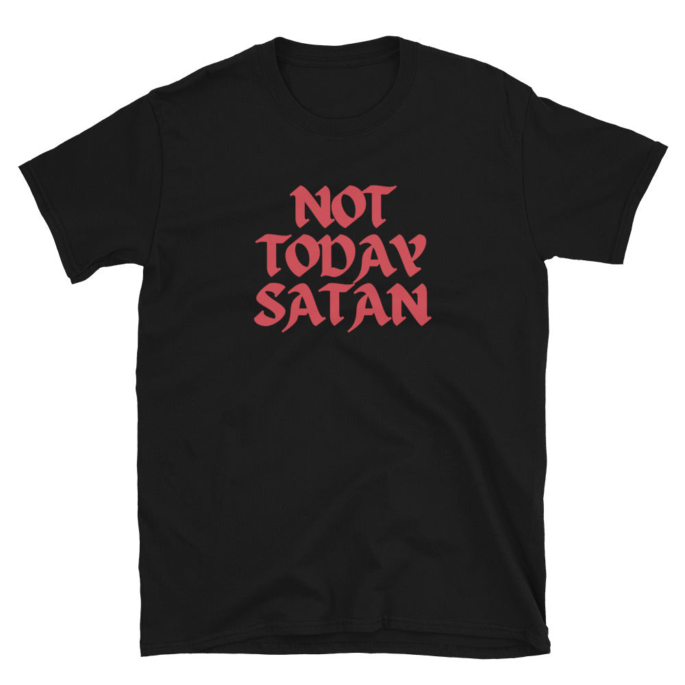 "Not Today Satan" Unisex Softstyle T-Shirt 13