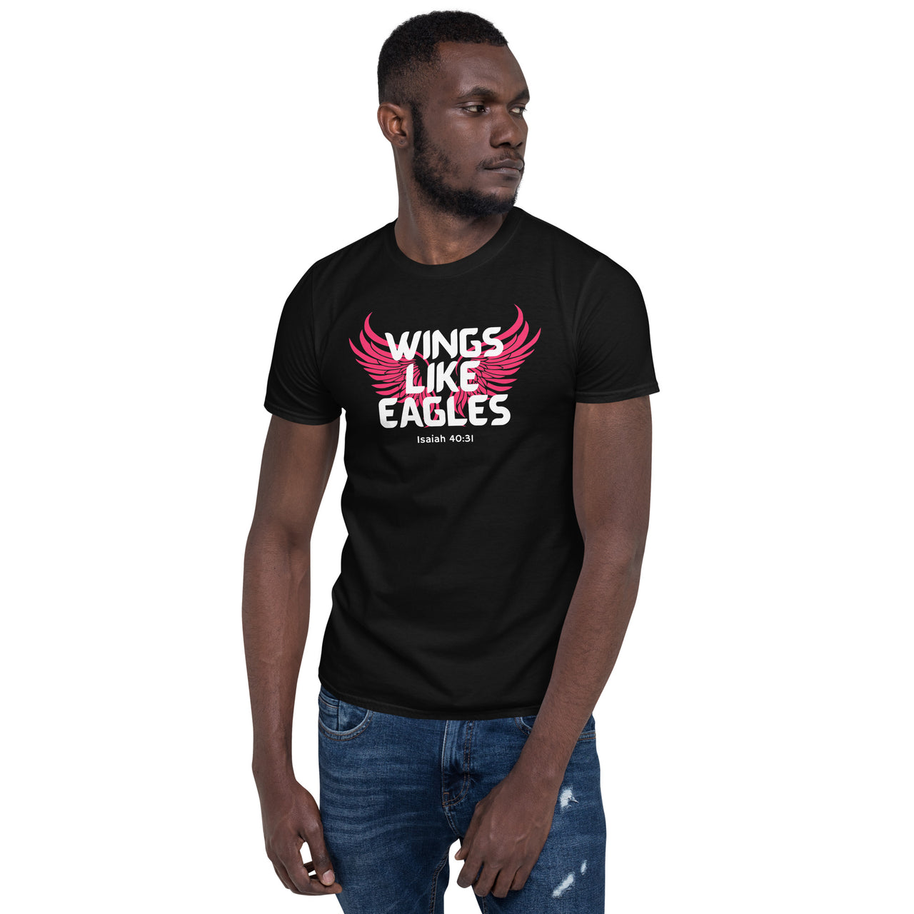 “Wings Like Eagles" Unisex Softstyle T-Shirt 8