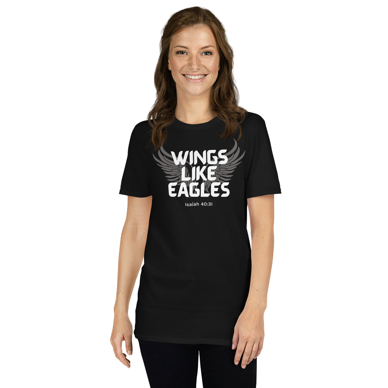 “Wings Like Eagles" Unisex Softstyle T-Shirt 10