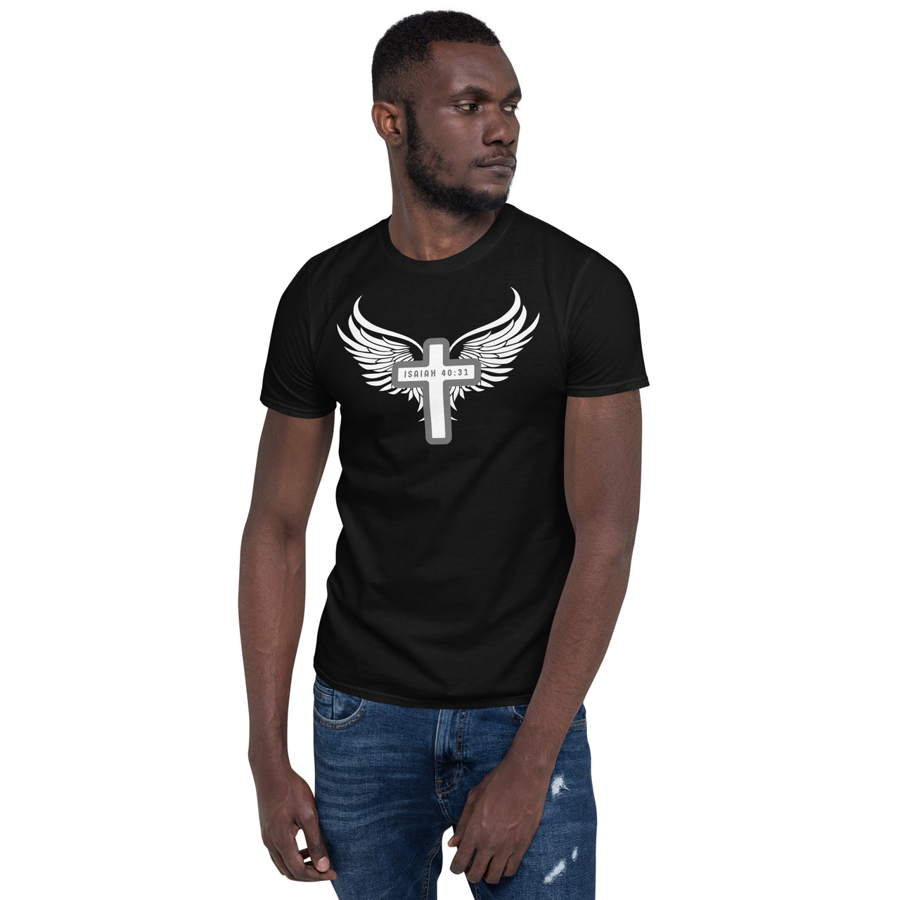 “Wings Like Eagles" Unisex Softstyle T-Shirt 15