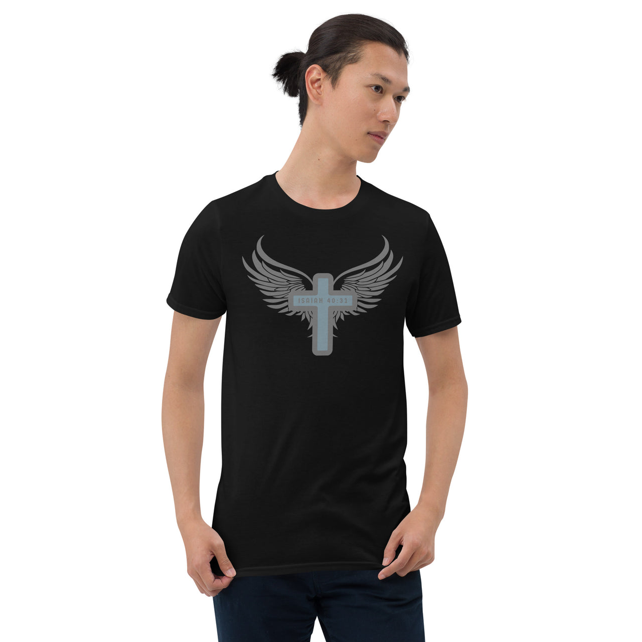 “Wings Like Eagles" Unisex Softstyle T-Shirt 14