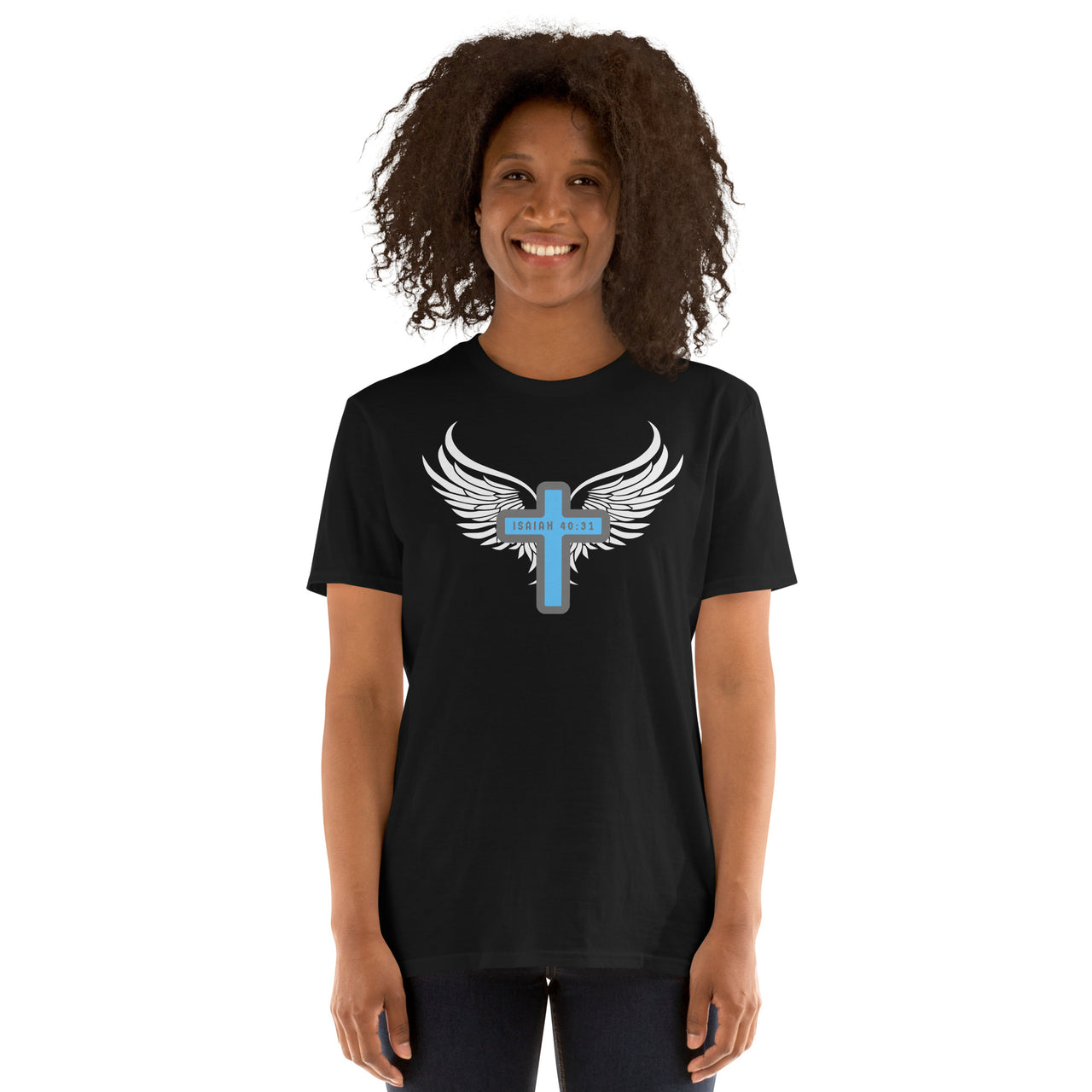 “Wings Like Eagles" Unisex Softstyle T-Shirt 16