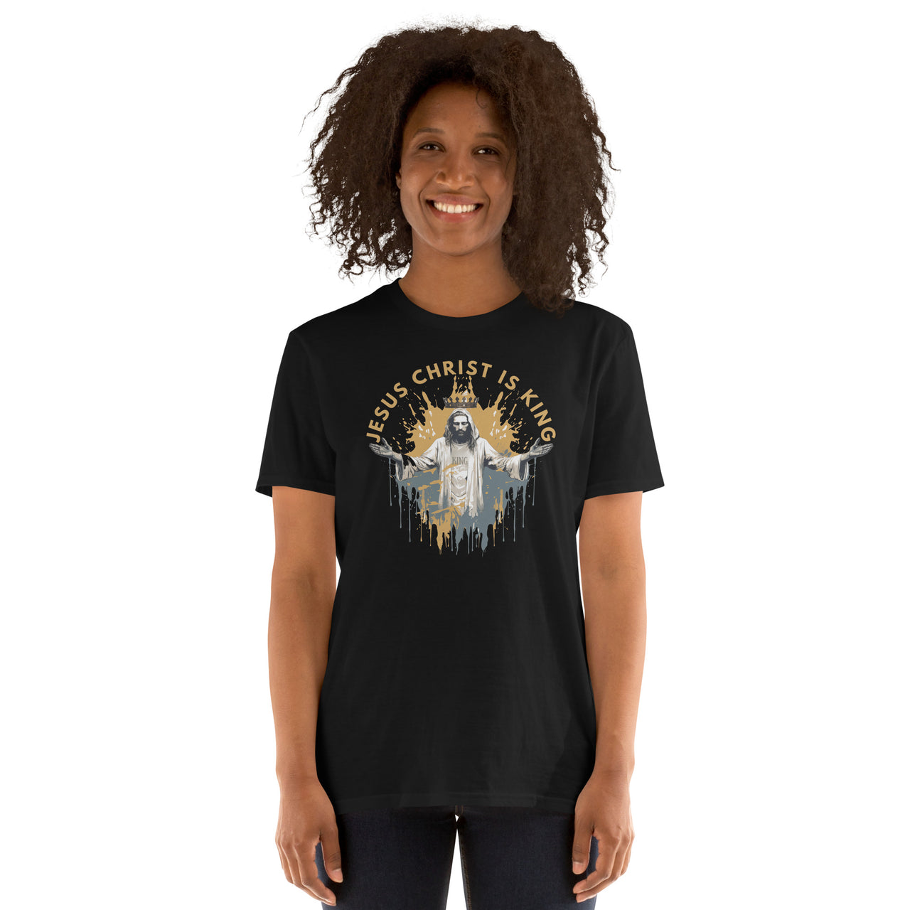 “Jesus is King" Unisex Softstyle T-Shirt 1