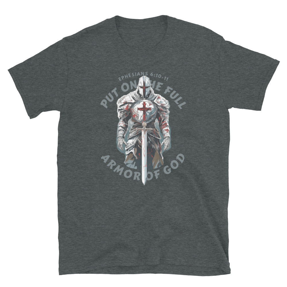 Ephesians 6-based, “Full Armor of God” Unisex Softstyle T-Shirt 4