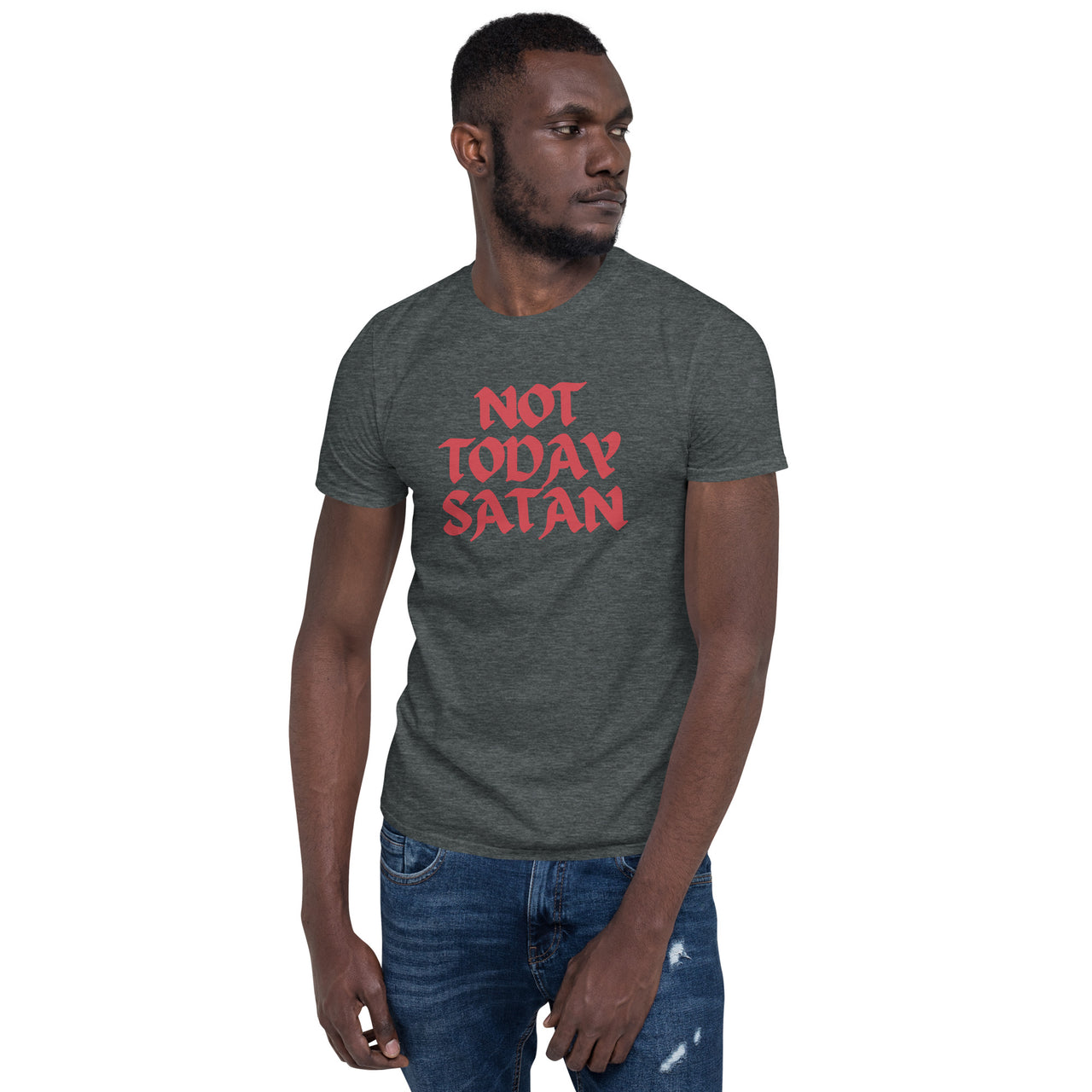 "Not Today Satan" Unisex Softstyle T-Shirt 13