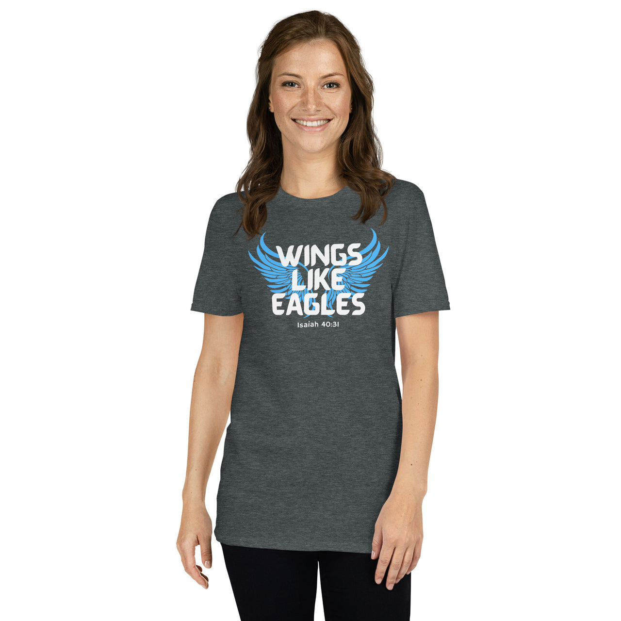 “Wings Like Eagles" Unisex Softstyle T-Shirt 6