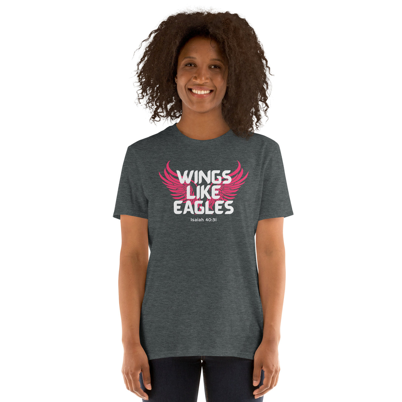 “Wings Like Eagles" Unisex Softstyle T-Shirt 8