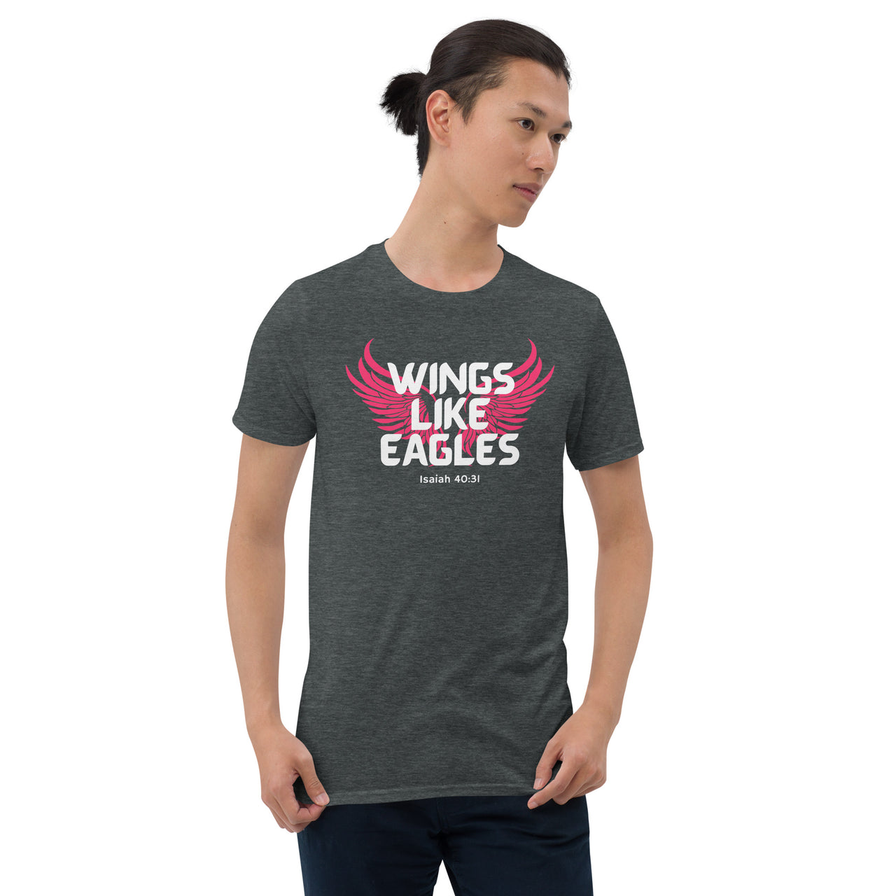 “Wings Like Eagles" Unisex Softstyle T-Shirt 8