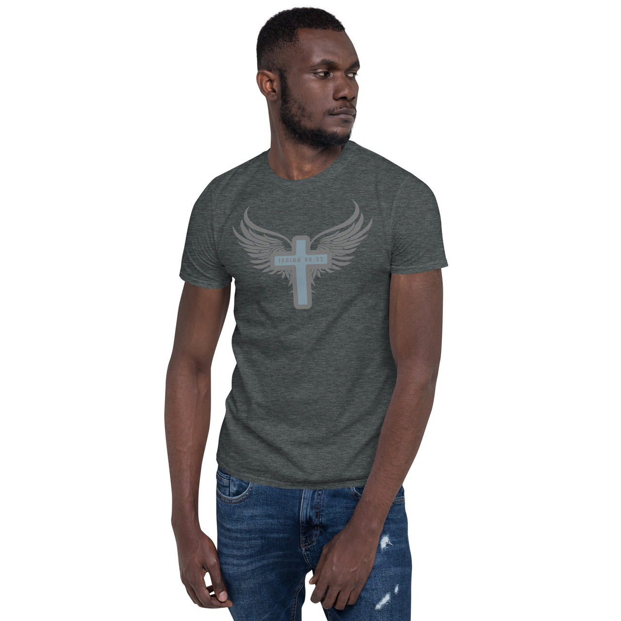 “Wings Like Eagles" Unisex Softstyle T-Shirt 14