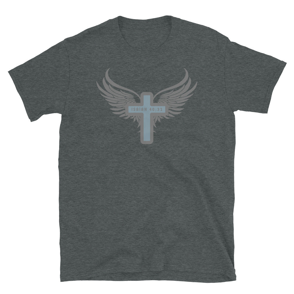 “Wings Like Eagles" Unisex Softstyle T-Shirt 14