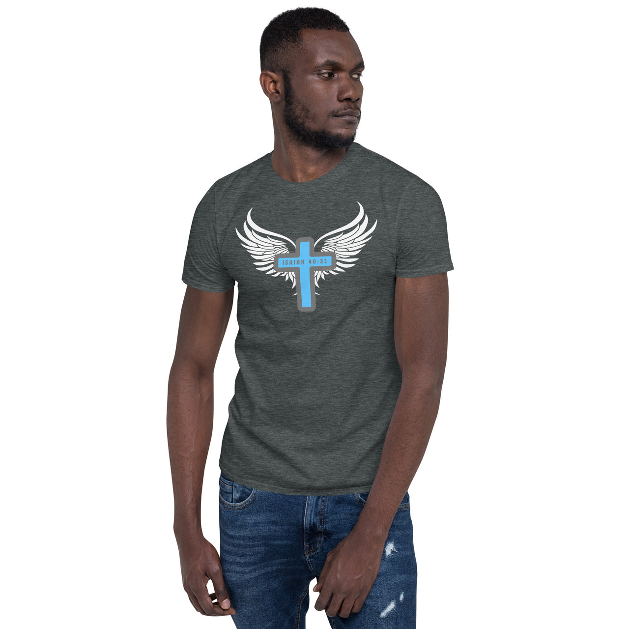 “Wings Like Eagles" Unisex Softstyle T-Shirt 16