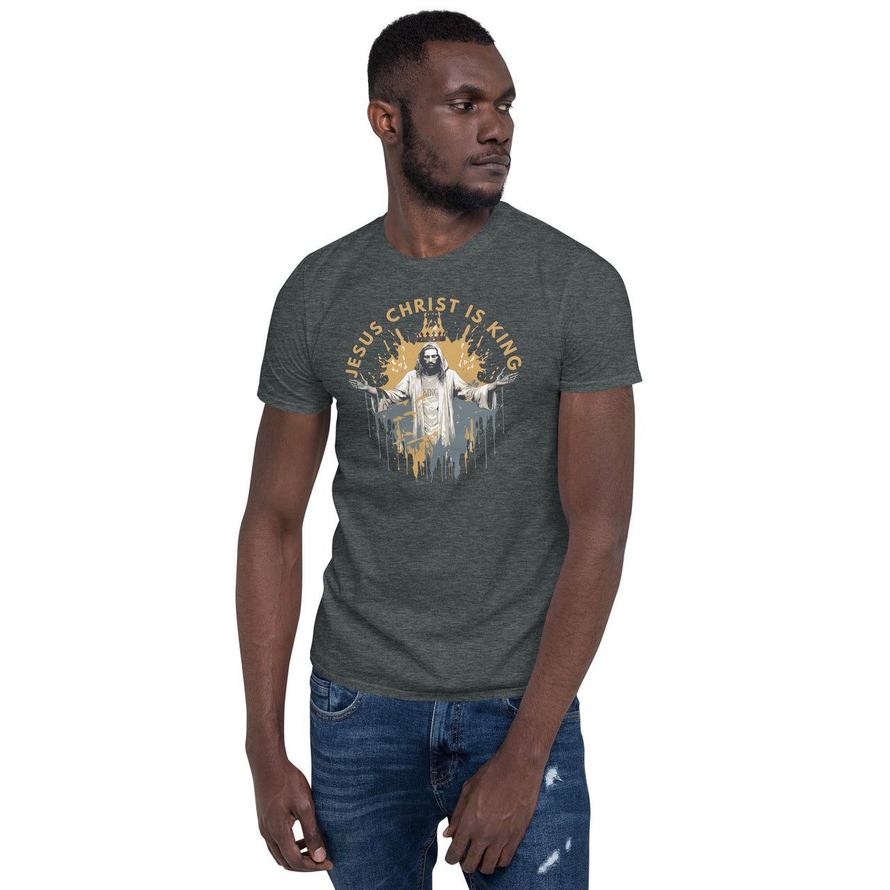 “Jesus is King" Unisex Softstyle T-Shirt 1