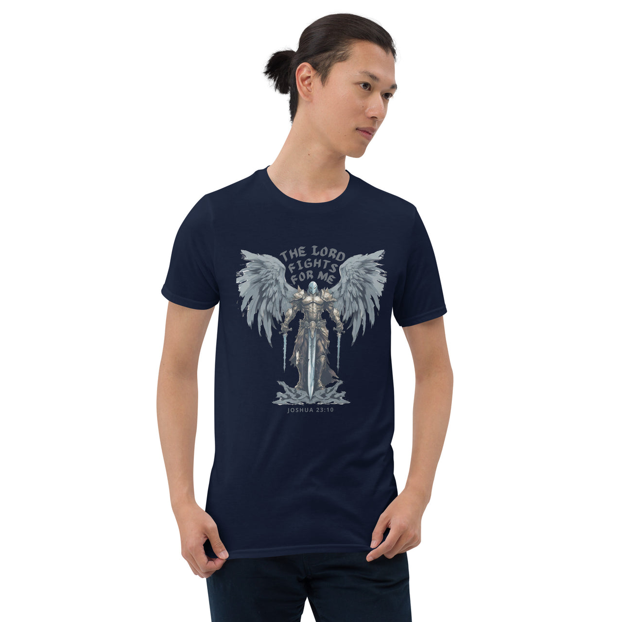 “The Lord Fights for Me”  Unisex Softstyle T-Shirt 4