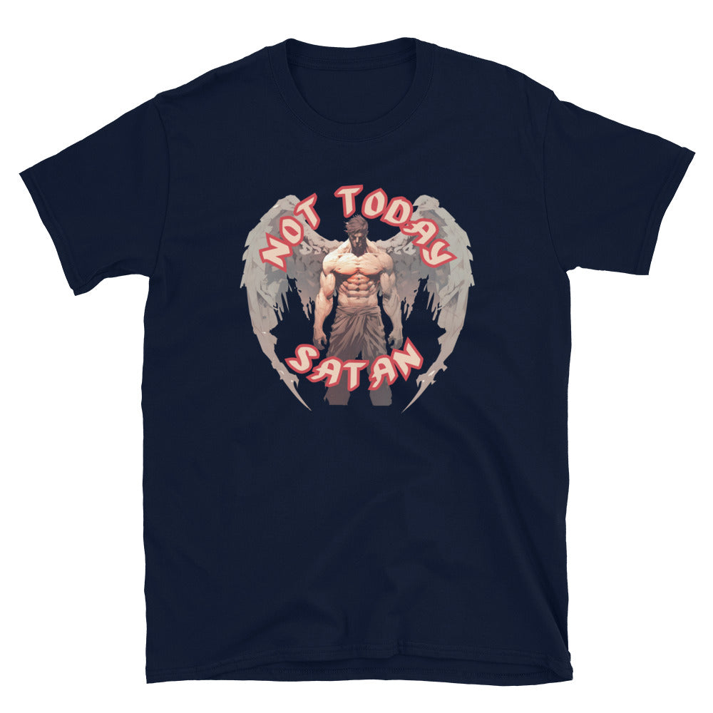 "Not Today Satan" Unisex Softstyle T-Shirt 14