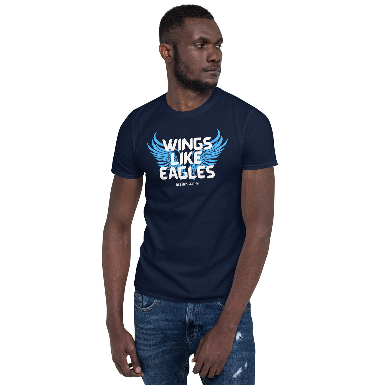 “Wings Like Eagles" Unisex Softstyle T-Shirt 6