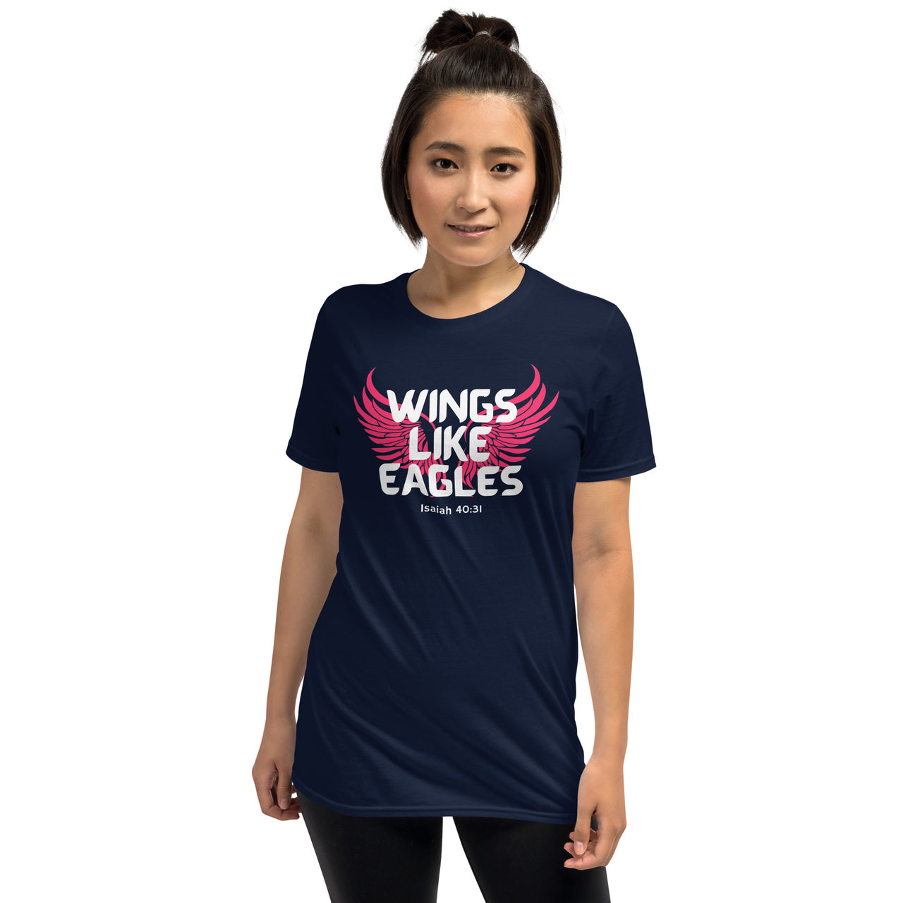 “Wings Like Eagles" Unisex Softstyle T-Shirt 8