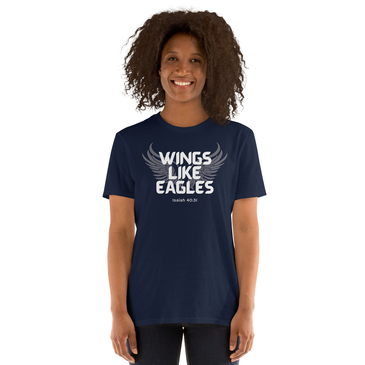 “Wings Like Eagles" Unisex Softstyle T-Shirt 10