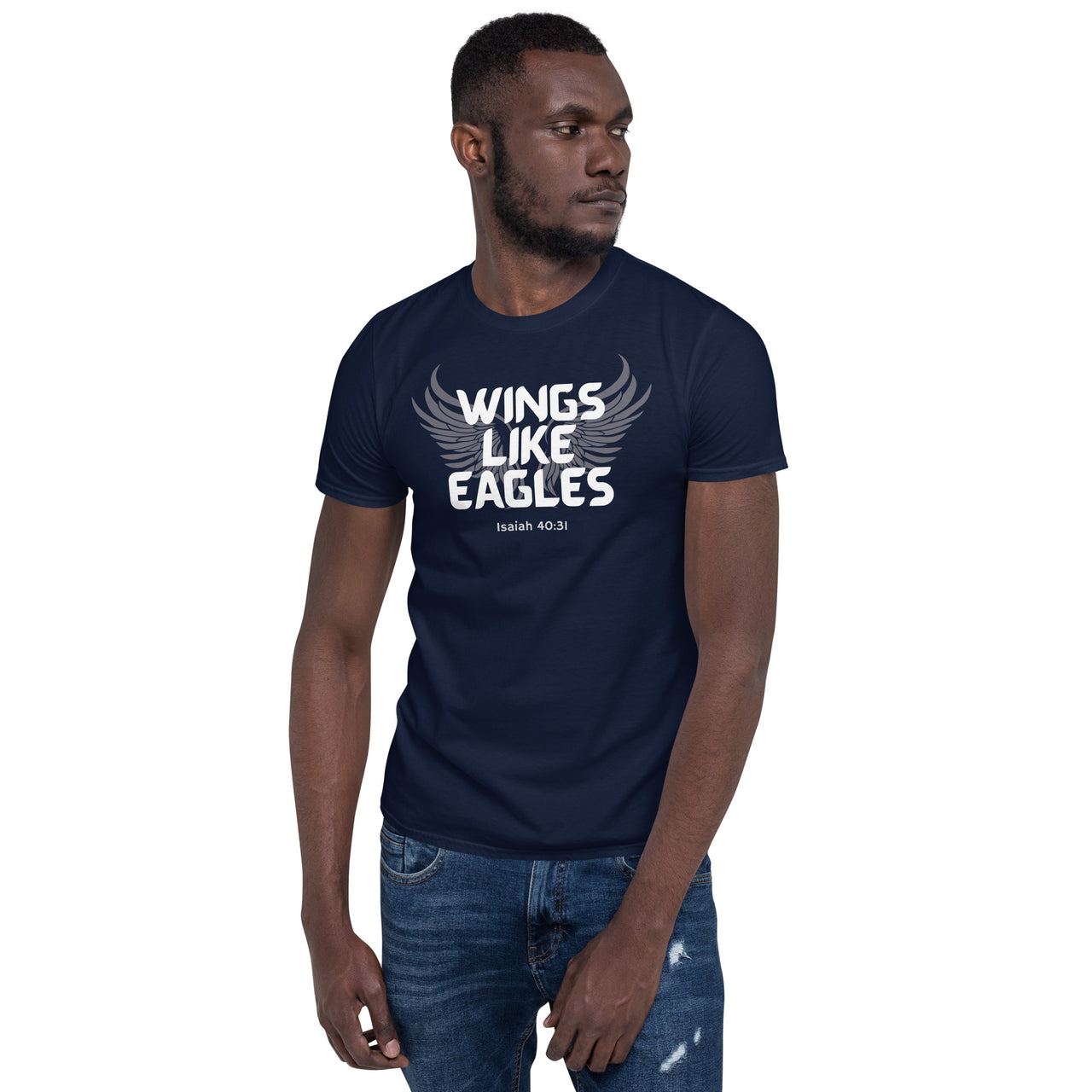 “Wings Like Eagles" Unisex Softstyle T-Shirt 10