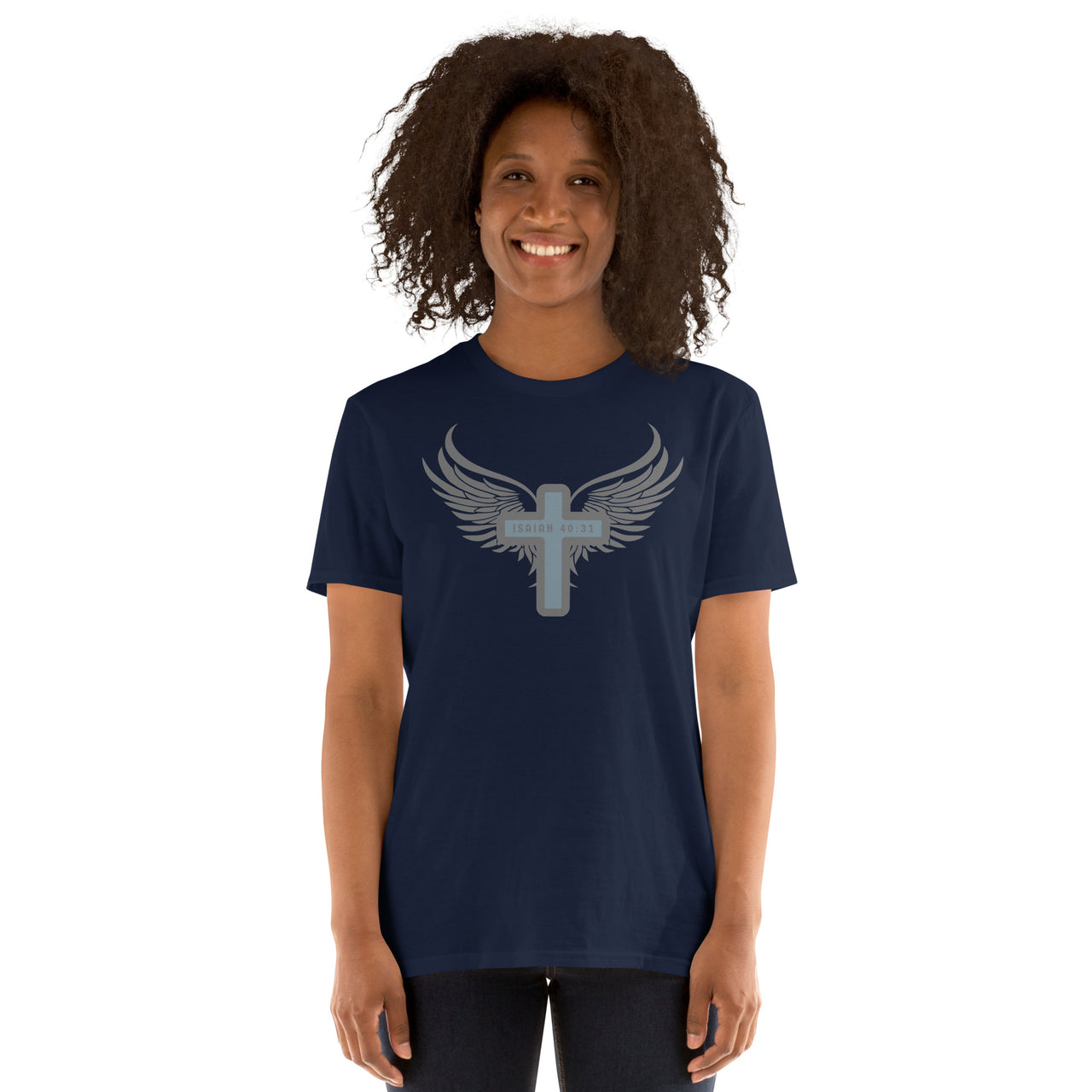 “Wings Like Eagles" Unisex Softstyle T-Shirt 14