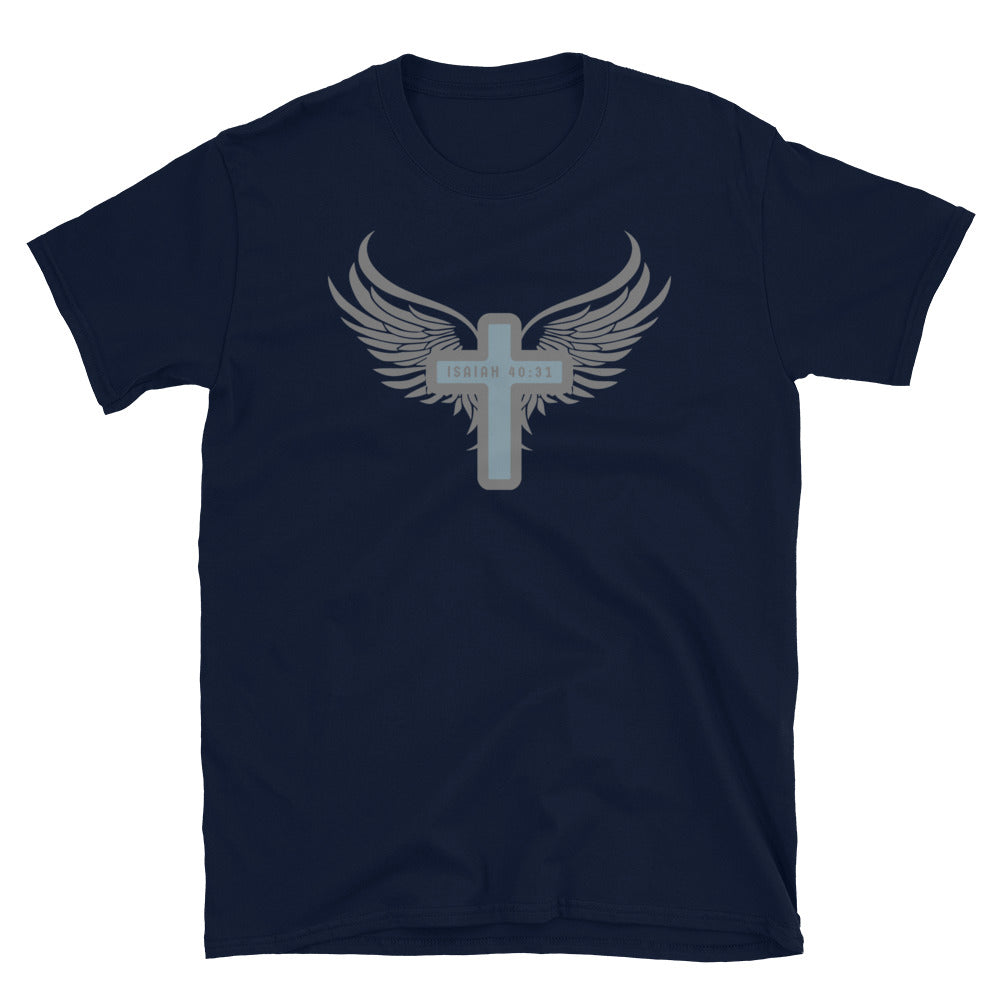 “Wings Like Eagles" Unisex Softstyle T-Shirt 14